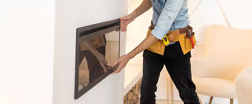 Metal Fireplace Installation in Fallbrook, California