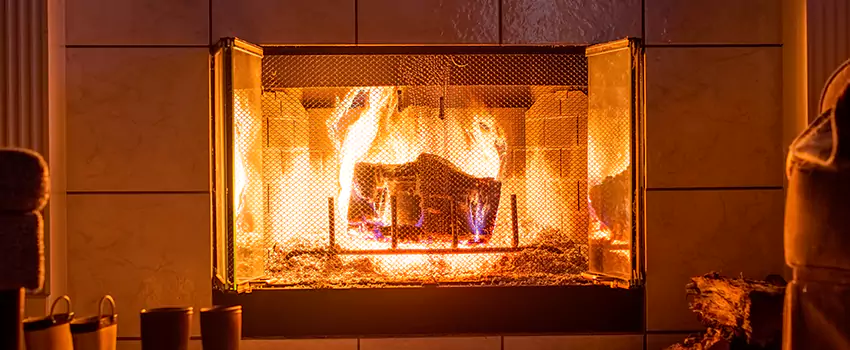 Mendota Hearth Landscape Fireplace Installation in Fallbrook, California