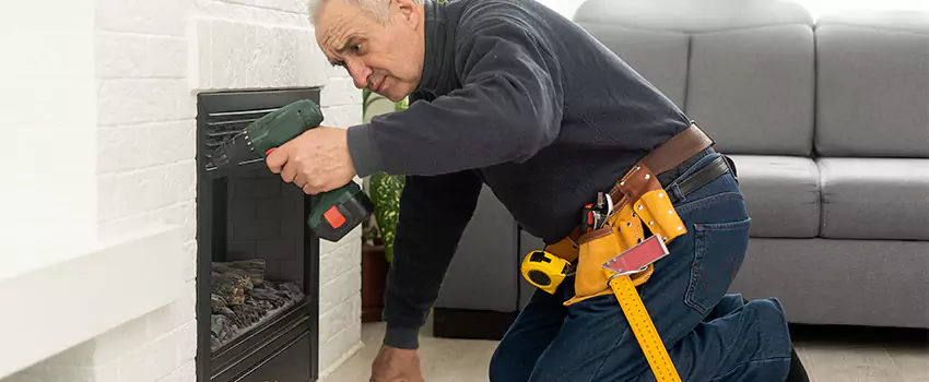 New Indoor Fireplace Installation in Fallbrook, California