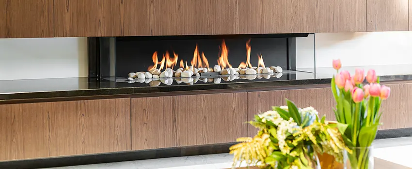 Double-height Fireplace Design Refurbishment in Fallbrook, California