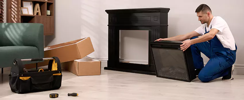 Old Rusted Metal Fireplace Repair And Replacement in Fallbrook, CA